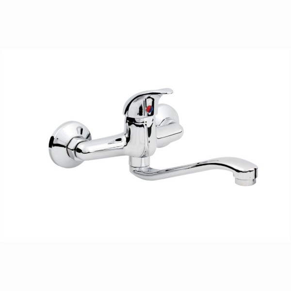 Hydroland Jowisz bateria zlewozmywakowa ścienna chrom.