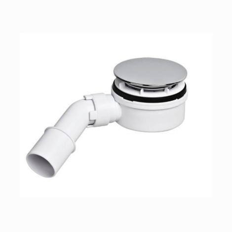 McAlpine syfon brodzikowy niski czyszczony od góry chrom