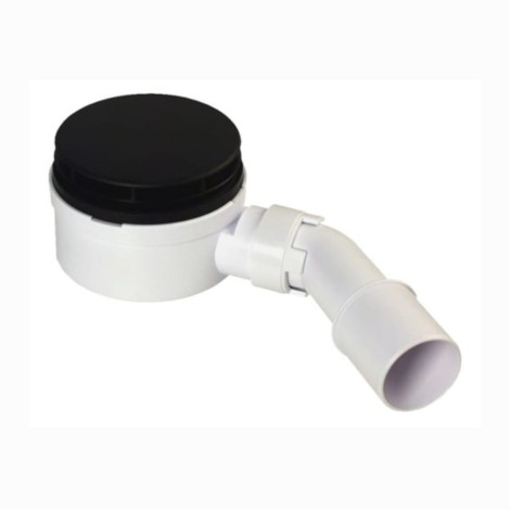 McAlpine syfon brodzikowy niski czyszczony od góry czarny