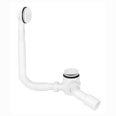 McAlpine syfon wannowy czyszczony od góry korek klik-klak biały.