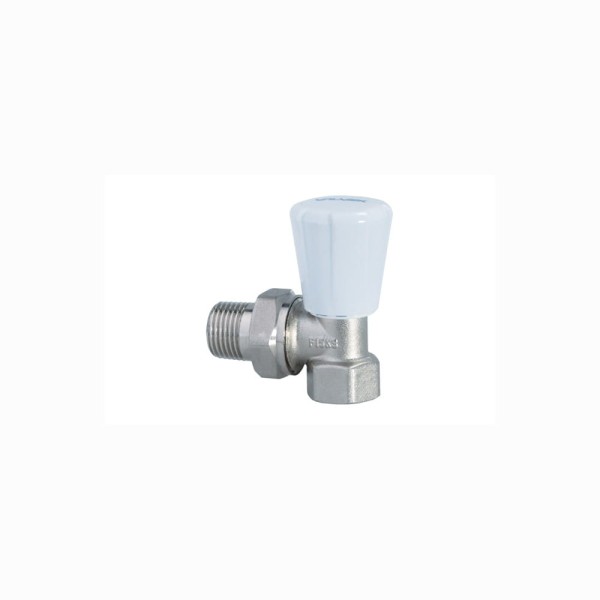 Valvex Activ Plus zawór grzejnikowy kątowy 1/2" niklowany.