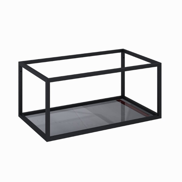 Elita stelaż podszafkowy 80 cm black mat z półką szklaną.