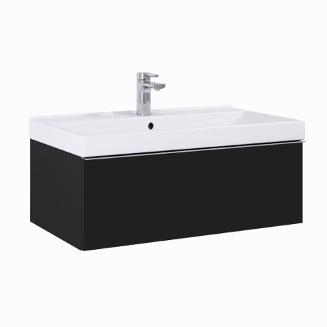 Elita Look szafka czarna mat 80 cm.