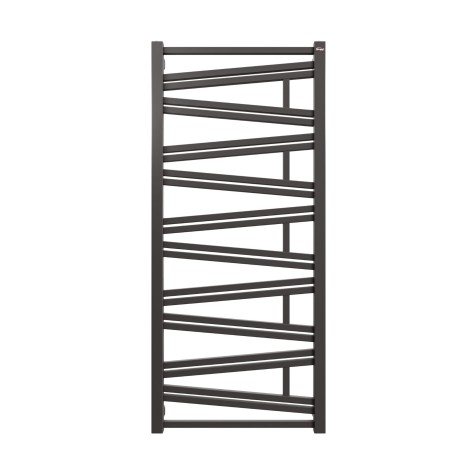 Gorgiel Zadik grzejnik łazienkowy 142,6x53,5x7,5cm czarny mat podłączenie dolne