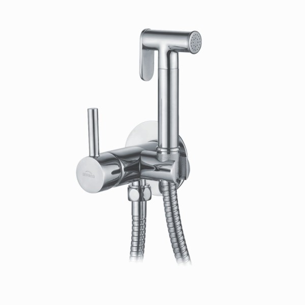 Invena Trend bateria bidetowa podtynkowa chrom.