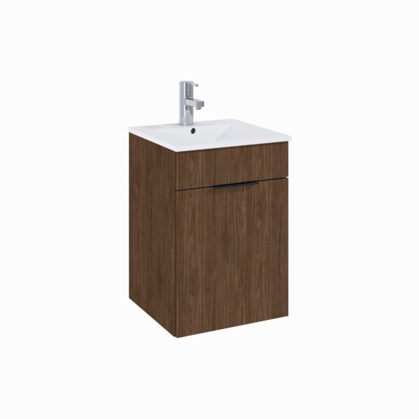 Elita Qubo Plus zestaw szafka z umywalką 40 cm orzech lincoln.