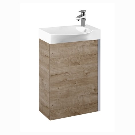 Elita Summer zestaw szafka z umywalką 45 cm dąb canela