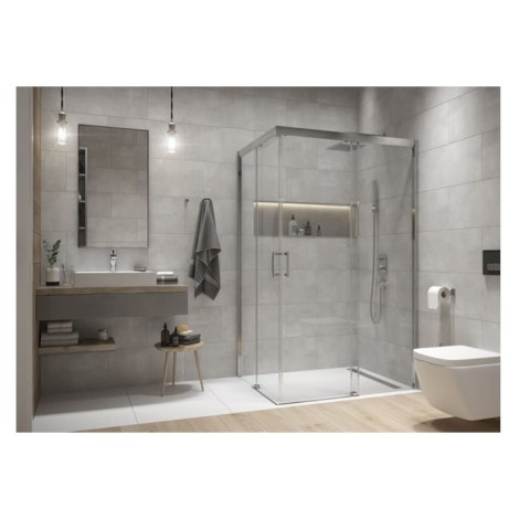 Snaplast Freezone kabina natryskowa prostokątna szkło przezroczyste 90x120 cm prawa