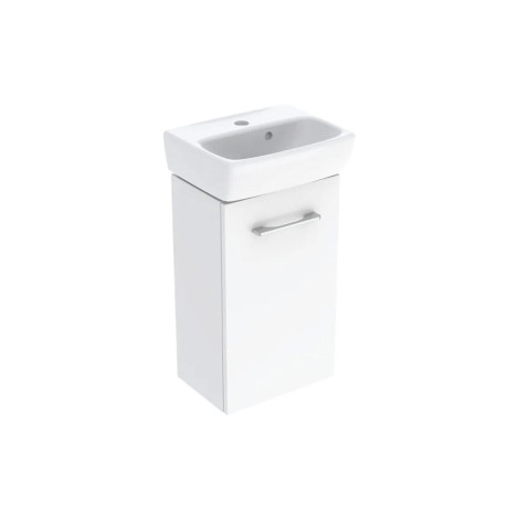Geberit Selnova Square zestaw szafka z umywalką biały połyk 36cm