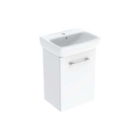 Geberit Selnova Square zestaw szafka z umywalką biały połysk 45cm