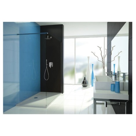 Sanplast Walk-in P/TX5B 80 szkło ze wzorem profil srebrny