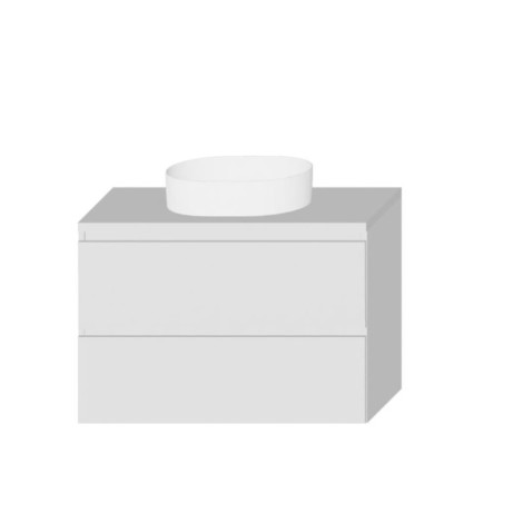 Widax Pera szafka podwieszana z blatem biała 90cm