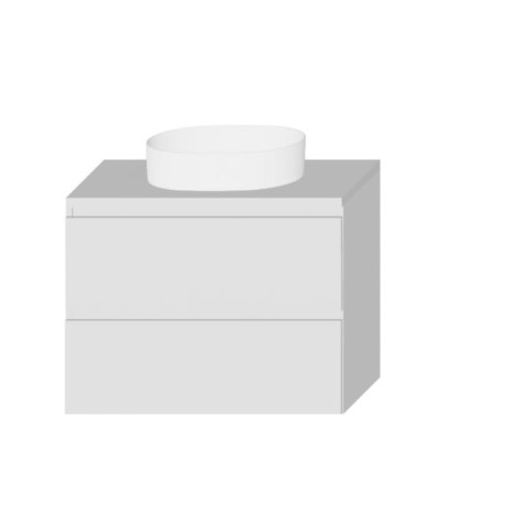 Widax Pera szafka podwieszana z blatem biała 80cm