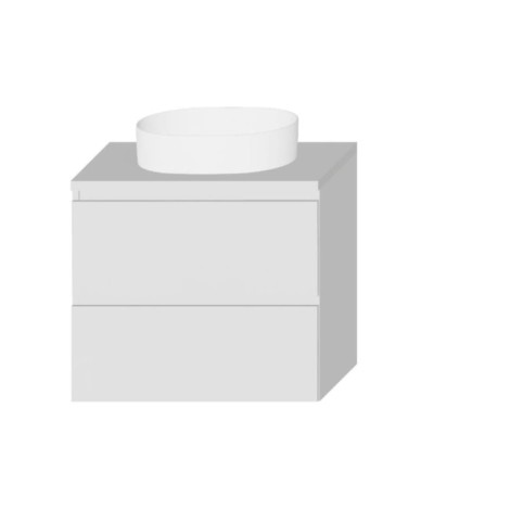 Widax Pera szafka podwieszana z blatem biała 70cm