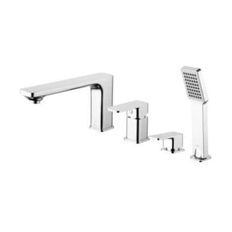 Omnires Apure bateria wannowa 4-otworowa chrom