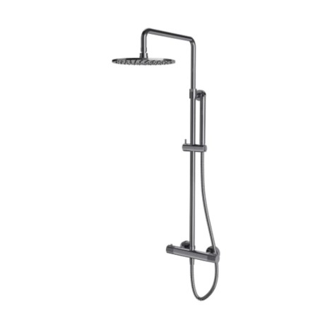 Omnires Contour termostatyczny system prysznicowo natynkowy chrom