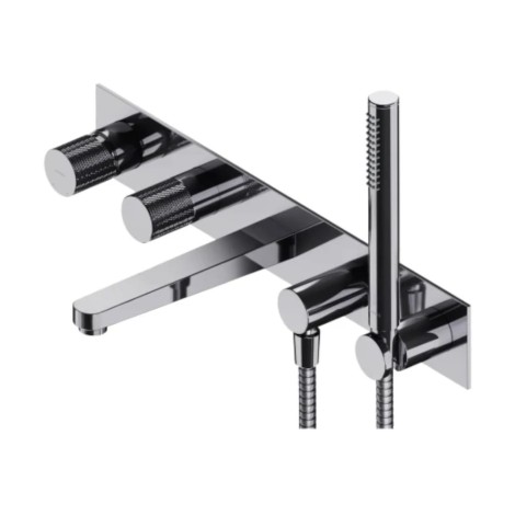 Omnires Contour bateria wannowa podtynkowa chrom