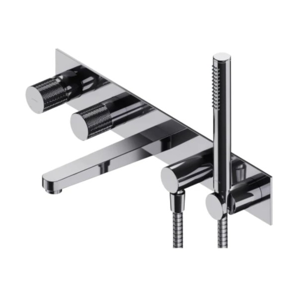 Omnires Contour bateria wannowa podtynkowa chrom
