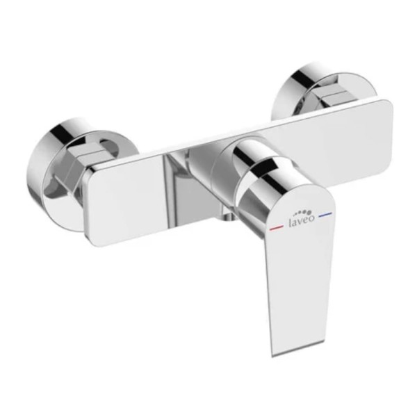 Laveo Largo bateria natryskowa ścienna chrom