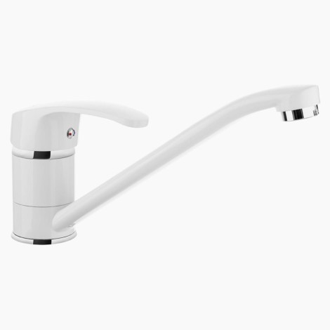 Kuchinox Kakadu bateria zlewozmywakowa stojąca z wylewką 220 mm biała