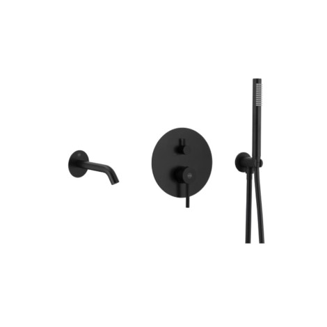 Kfa Moza zestaw wannowy podtynkowy bateria 3-funkcyjna black.