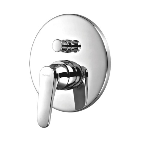 Omnires Art Deco bateria prysznicowo-wannowa podtynkowa chrom