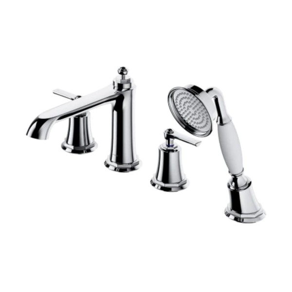 Omnires Armance bateria wannowa 4-otworowa chrom