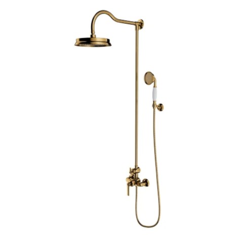 Omnires Armance system prysznicowy natynkowy złoty