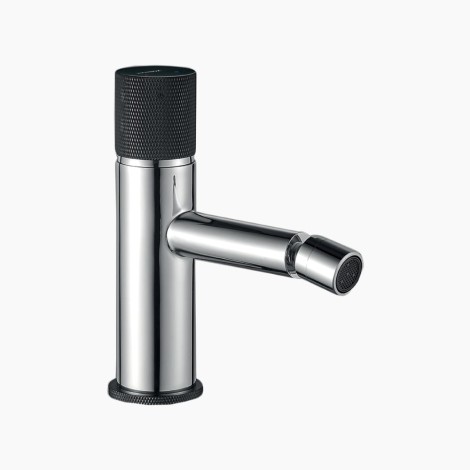 Kuchinox Peros bateria bidetowa stojąca z korkiem klik-klak chrom/czarna