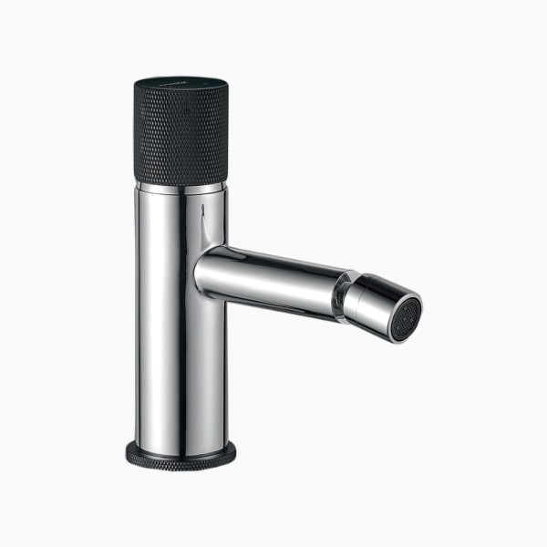 Kuchinox Peros bateria bidetowa stojąca z korkiem klik-klak chrom/czarna