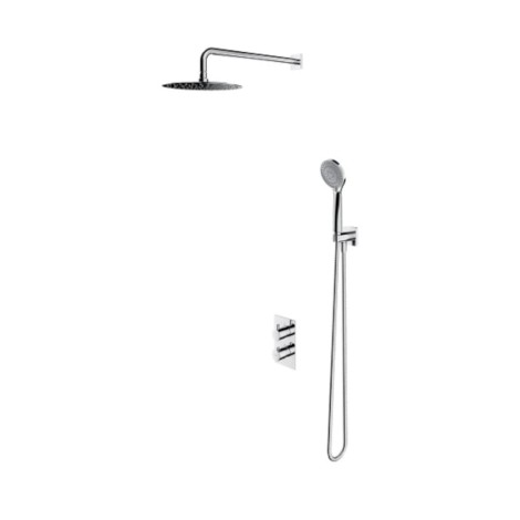 Omnires Y system prysznicowy podtynkowy termostatyczny chrom