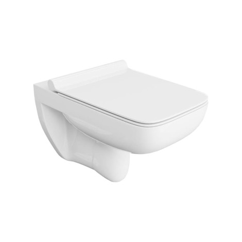 Lavita Capri miska WC wisząca bezkołnierzowa z deską wolnoopadającą