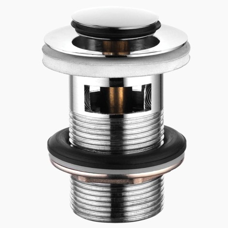 Kuchinox Korek spustowy klik-klak z przelewem O G 1?4" chrom