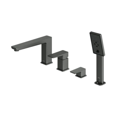 Omnires Parma bateria wannowa 4-otworowa grafit