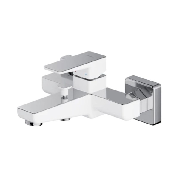 Omnires Parma bateria wannowa chrom/biały