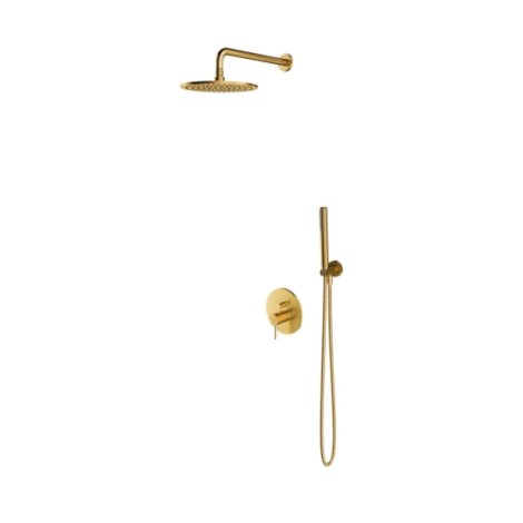 Omnires Y system prysznicowy podtynkowy złoto szczotkowane