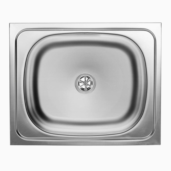 Kuchinox Eko zlewozmywak stalowy nakładany 1 komorowy gładki inox  40x50x15 cm