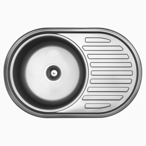 Kuchinox Faro zlewozmywak stalowy 1komorowy inox len