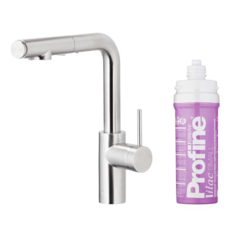 Kfa Duero Pure Basic bateria zlewozmywakowa z filtracją wody oraz wyciąganą wylewką inox.