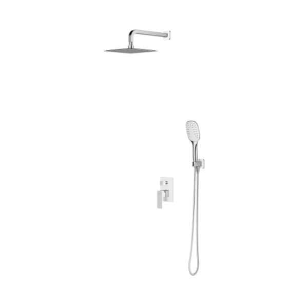 Omnires Parma system prysznicowy podtynkowy chrom/biały