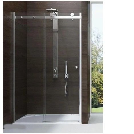 New Trendy drzwi wnękowe Diora 120*200 szkło przezroczyste chrom