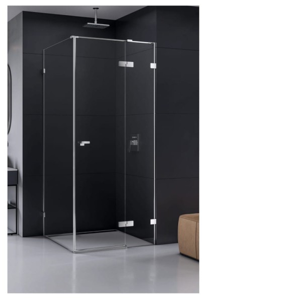 New Trendy kabina Eventa prostokątna prawa chrom  90x110x200 cm