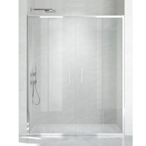 New Trendy New Corrina drzwi wnękowe podwójne 140*195  chrom