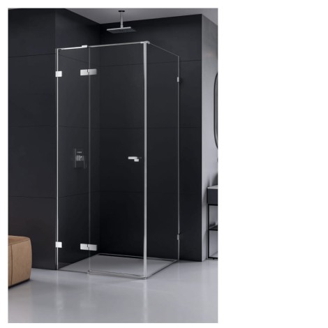 New Trendy Eventa kabina kwadratowa lewa chrom 80x80x200 cm