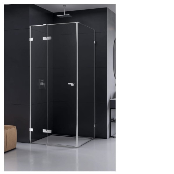 New Trendy Eventa kabina kwadratowa lewa chrom 80x80x200 cm