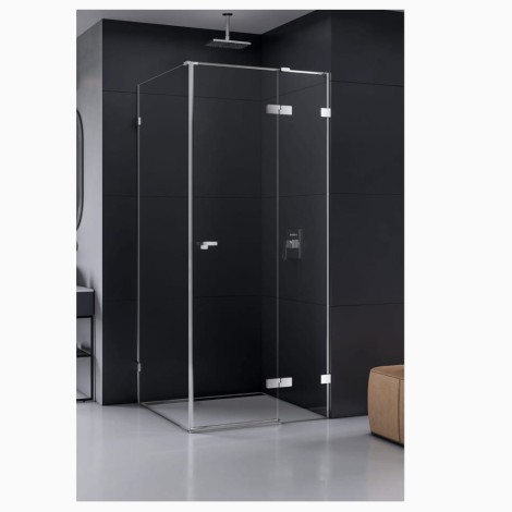 New Trendy Eventa kabina kwadratowa uchylna prawa chrom 80x80x200 cm