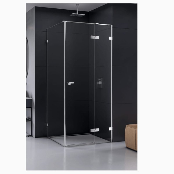New Trendy Eventa kabina kwadratowa uchylna prawa chrom 80x80x200 cm