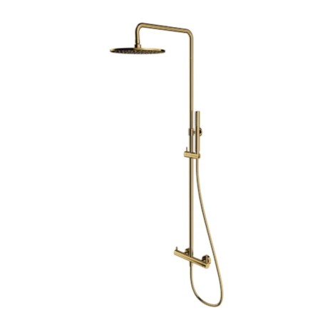 Omnires Y deszczownica z bateią prysznicową złota