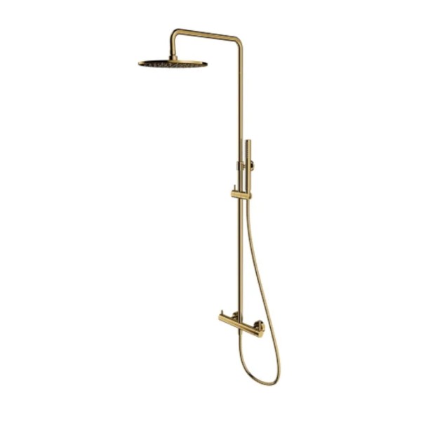 Omnires Y deszczownica z bateią prysznicową złota