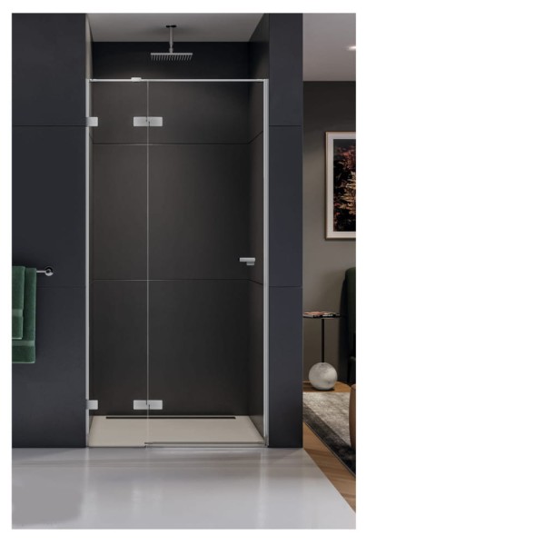 New Trendy drzwi Eventa 90*200 lewe szkło przezroczyste chrom